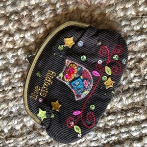 Brown Corduroy Coin Purse